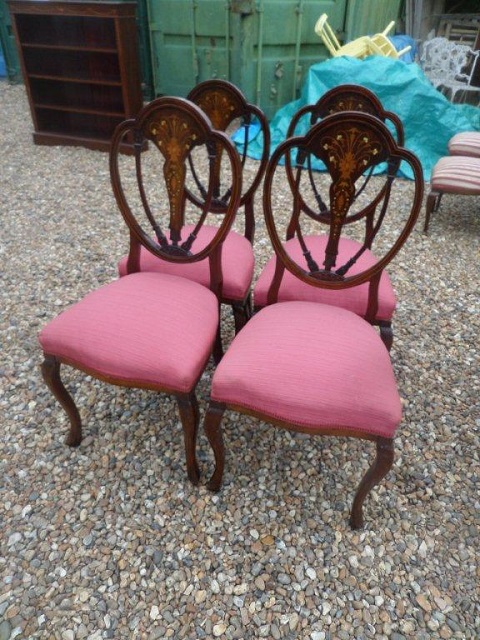 Set of 4 Inlaid Chairs/18110101010