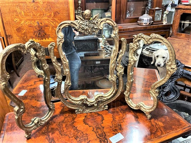 Gilt Triple Mirror/23030310045