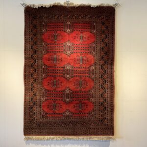 アンティークラグ ヴィンテージラグ レッド 全体