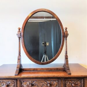 オークのビンテージミラー