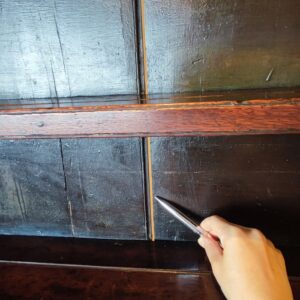 オークのアンティークドレッサーの背板