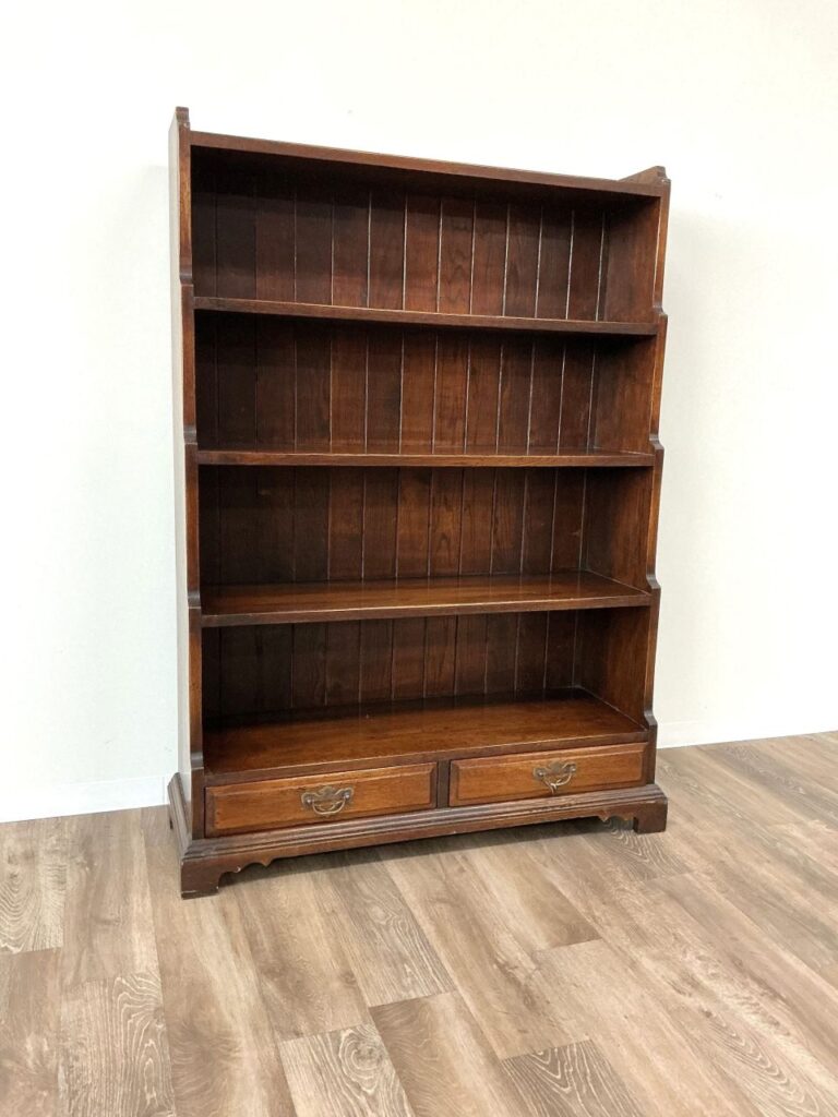 オークのアンティーク本棚